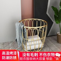 ins style simple dirty clothes basket iron storage basket household dirty clothes storage basket bathroom laundry basket finishing basket