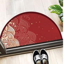New Chinese-style semi-circular mat bedroom bathroom door non-slip carpet absorbent foot mat bathroom entrance mat bathroom entrance mat