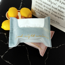 ins girl heart tissue cover car cute fabric home car velvet paper towel bag Nordic portable tissue box