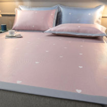 Ice Silk Mat Summer Cool Mat Three Sets Summer Water Washable Machine Wash Foldable Single Bed Ogasawara Soft Sandmat