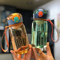 Anti-drop portable water Cup for men and women cute students summer big capacity Sports childrens cup plastic custom logo