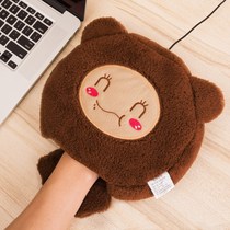 Computer heating USB hand warmer mouse pad with wrist protection thickened cartoon warm winter heating mouse cover hand warmer treasure
