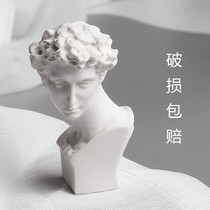 Fast force resin small plaster sculpture 10 sets of mini ornaments sketch plaster avatar model David Venus geometry art statue decoration painting room sketch plaster teaching aids