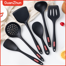 Food grade silicone pot shovel non-stick cooking shovel home kitchenware set flat floor special high temperature soup spoon