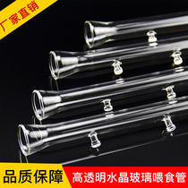 Crystal shrimp feeding tube Fish tank aquarium shrimp tank grass tank glass shrimp feeder Benthic fish screw feeder feeding esophagus