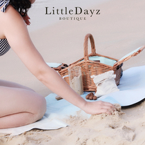 Hill-type picnic basket cotton cloth Willow rattan material hand-woven) LittleDayz Boutique