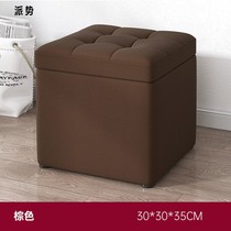 Living room fashion low stool storage storage stool home can sit at the door to change shoe stool fabric leather footstool