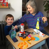 SAGO MINI BOX new environmentally friendly paper folding scene space Zoo house toy game