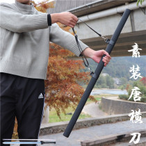 Longquan City Knife Sword High Manganese Steel Tang Cross Knife Integrated Long Knife Short Sword Town House Treasure Sword Anti-Body Cold Weapon Machine Unopened Blade