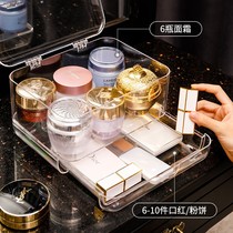 Mask storage box dustproof transparent with lid desktop dormitory artifact cosmetics acrylic bathroom finishing shelf