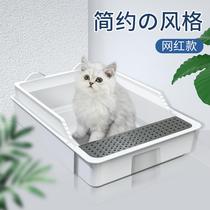 Cat litter full open cage special anti-splash anti-odor cat toilet excreting basin large medium pet supplies cat