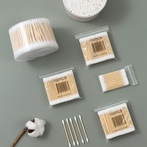 Contains ancient double-head disposable cotton swab ear cotton swab household makeup remover tip sanitary disinfection makeup wooden stick cotton ball