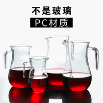 Acrylic liquor dispenser wine measuring device PC with red wine jug pot can not break plastic transparent decanter