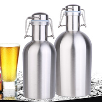 304 stainless steel beer barrel white wine pot outdoor double insulation cold portable household large capacity empty wine bottle