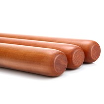 Massage red heart jujube wood Household solid wood rolling pin Rolling shaft wood rolling skin Special rolling cake dumplings old material crisp stick