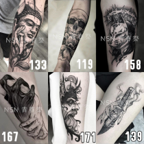 Choose 10 tattoo stickers Waterproof female long-lasting simulation male totem pattern tattoo stickers Tattoo paper men