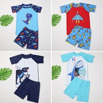 Boy swimsuit split flat angle two-piece set quick-dry children cartoon cute small children swimsuit 116232