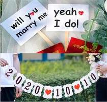 Photo artifact props ins newcomer bridesmaid outdoor holding commemorative photo setting honey Bride wedding wind certificate