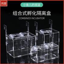 New mini parrot fish incubator breeding box box box small fish tank production room Fry juvenile fish isolation box breeding