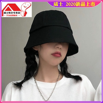  Fisherman hat female spring and summer wild solid color hat female tide sunscreen sun visor niche personality net red bucket hat