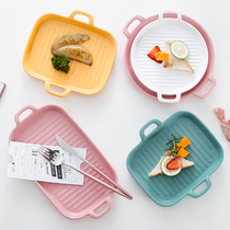 Nordic plate personality home creative good looking dish Net red ins tableware cute plate set Japanese