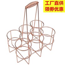Beverage beer portable basket 6 shelves bar hotel restaurant decoration ornaments beer frame