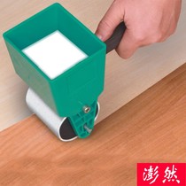 Woodworking manual gluing machine Carton packaging glue rolling device White latex veneer glue brush device Puzzle glue gluing device Roller