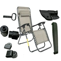 Adult Beach Napping Chair Parts Armrest Lock Brake Connector Leisure Folding Chair Recliner Accessories Daquan