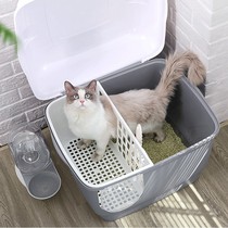 Corridor-style cat litter Basin fully enclosed cat toilet odor-proof large splashproof belt sand large long channel cat supplies