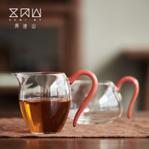Grammer Justice Cup Glass Ru Kiln Red Pleasant Tea Sea Sub tea instrumental with heat-resistant thickening and instrumental Taiwan upscale