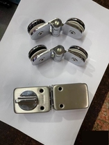 Bilateral door-clamp ballpoint-shaped hole-free display doorhingehingehingehingeWindless frame wine cabinet small window cooked dining