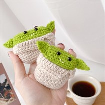 Plush Yoda suitable for AirPods1 2 generation headset Pro Apple 3 generation wireless Bluetooth Protective case anti-drop tide