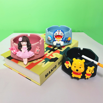 Personality Cartoon Ceramic Ashtrays Home Tea Table Decoration Cute Girls Pink Tide Ins Desk Smoke Cylinders