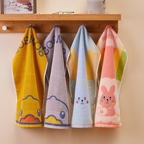 Childrens small towel cotton wash face small face towel soft absorbent kindergarten cartoon childrens towel does not lose hair wipe face towel