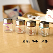 Mini water cup glass female small portable hand Cup cute small heat-resistant tea fresh Net Red