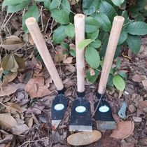 Flower hoe hoe wooden handle small hoe Garden Farm gardening tool planting vegetable flower outdoor digging bamboo hoe