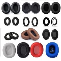 Oval head-mounted universal earphone set earphones DIY repair accessories sponge cover Internet bar earmuffs leather earmuffs