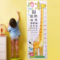Cartoon height wall stickers measuring ruler stickers baby stickers children decoration removable wall stickers creative wallpaper self-adhesive