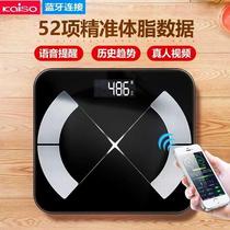 Bluetooth electronic weighing scale human health Duo Rui intelligent body fat scale household scale precision version
