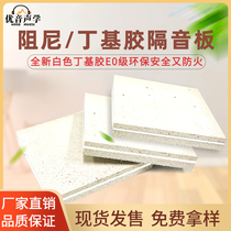 Composite butyl rubber sound insulation board glass magnesium gypsum board fireproof home kt special environmental sound-absorbing sound insulation wall material