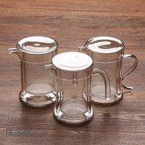 Heat-resistant glass tea set tea maker double-layer tea cup tea cup green filter teapot snow chrysanthemum green tea