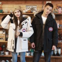 Canadian down jacket big goose down jacket mens Sengolo official flagship store medium and long expedition jacket women