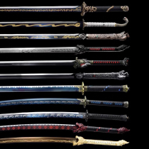 Longquan outdoor training knife Tang Hengsaber Juhe sword metal all-steel high manganese steel self-defense weapon is not opened