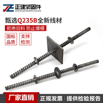 manufacturer direct construction water stop screw wearing wall waterproof to pull through wire m14 double head lengthened full tooth bolt national standard