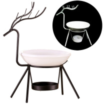 Wholesale Creativity New Products Happiness Little Deer Iron Art Incense Stove Essential Oil Stove Iron Art Candle Holder Indoor Aromas