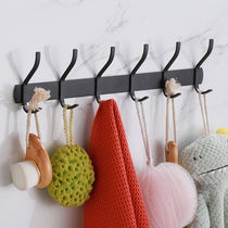 Double-hole clothes hook Stainless Steel Hanging Hook Black Style Hanging Hood Hook Cloak Hook Large Coat Hook Dress Hook Clothing Hook