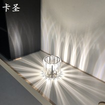 Crystal spotlight led ceiling light Living room Embedded seven color cylinder light Creative aisle light corridor GENGUAN SMALL HOLE LIGHT