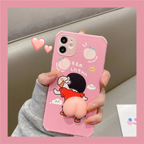 Suitable for Apple 12 mobile phone shell iphone11promax three-dimensional cartoon pinch ass xsmax all-inclusive anti-fall 7p 8plus couple x xr net red new se
