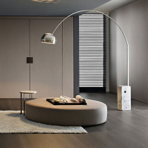 Italian minimalist designer marble sofa fishing lamp light luxury living room exhibition hall model room parabolic floor lamp
