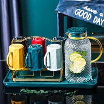 Ceramic Cup with light luxury water set tea cup tea set set Nordic cup set of home living room family water Cup